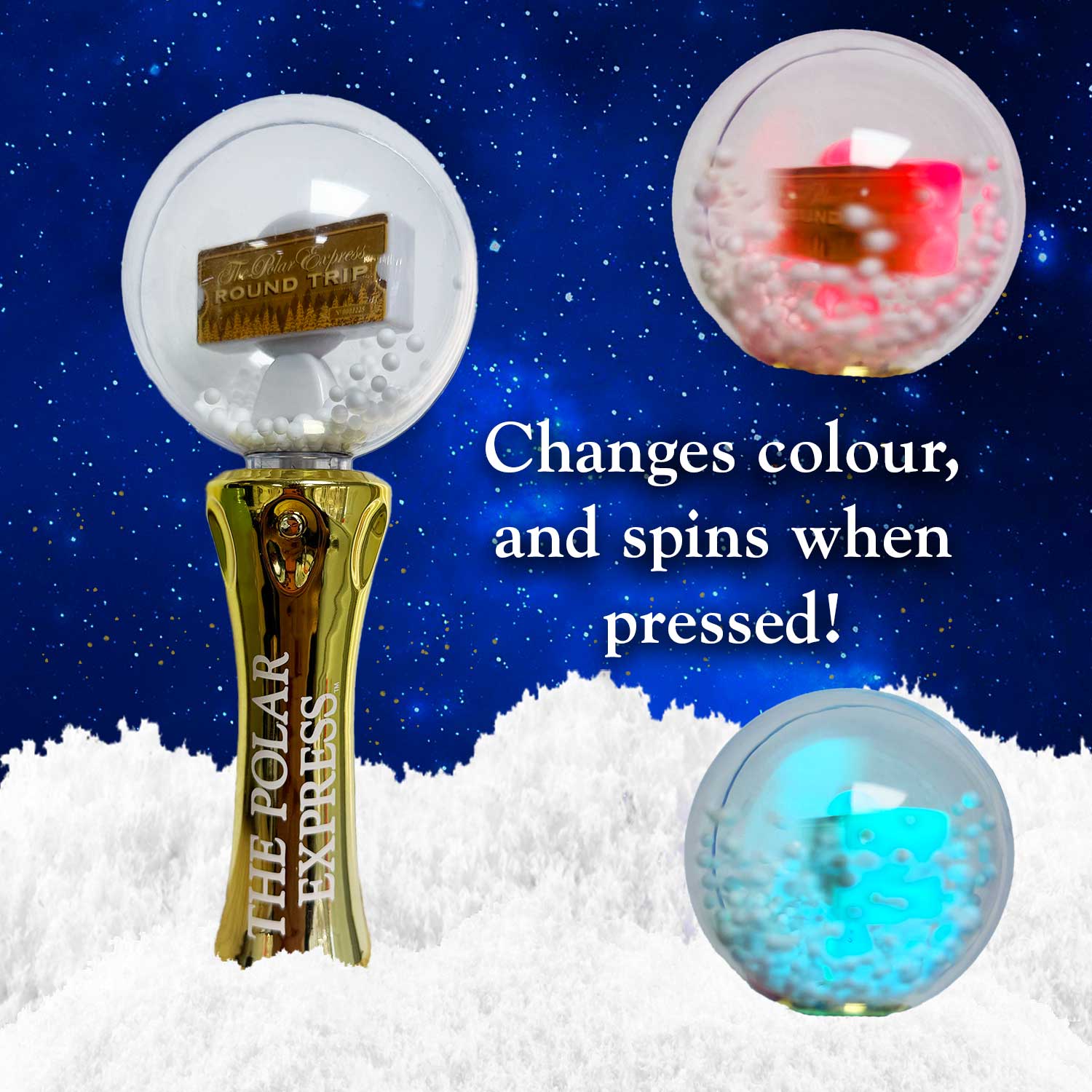 Polar Express Gold Spinning Wand